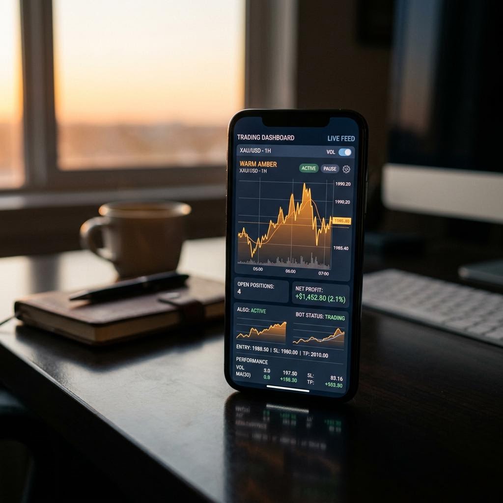 GigaoptionATOM Dashboard auf Smartphone